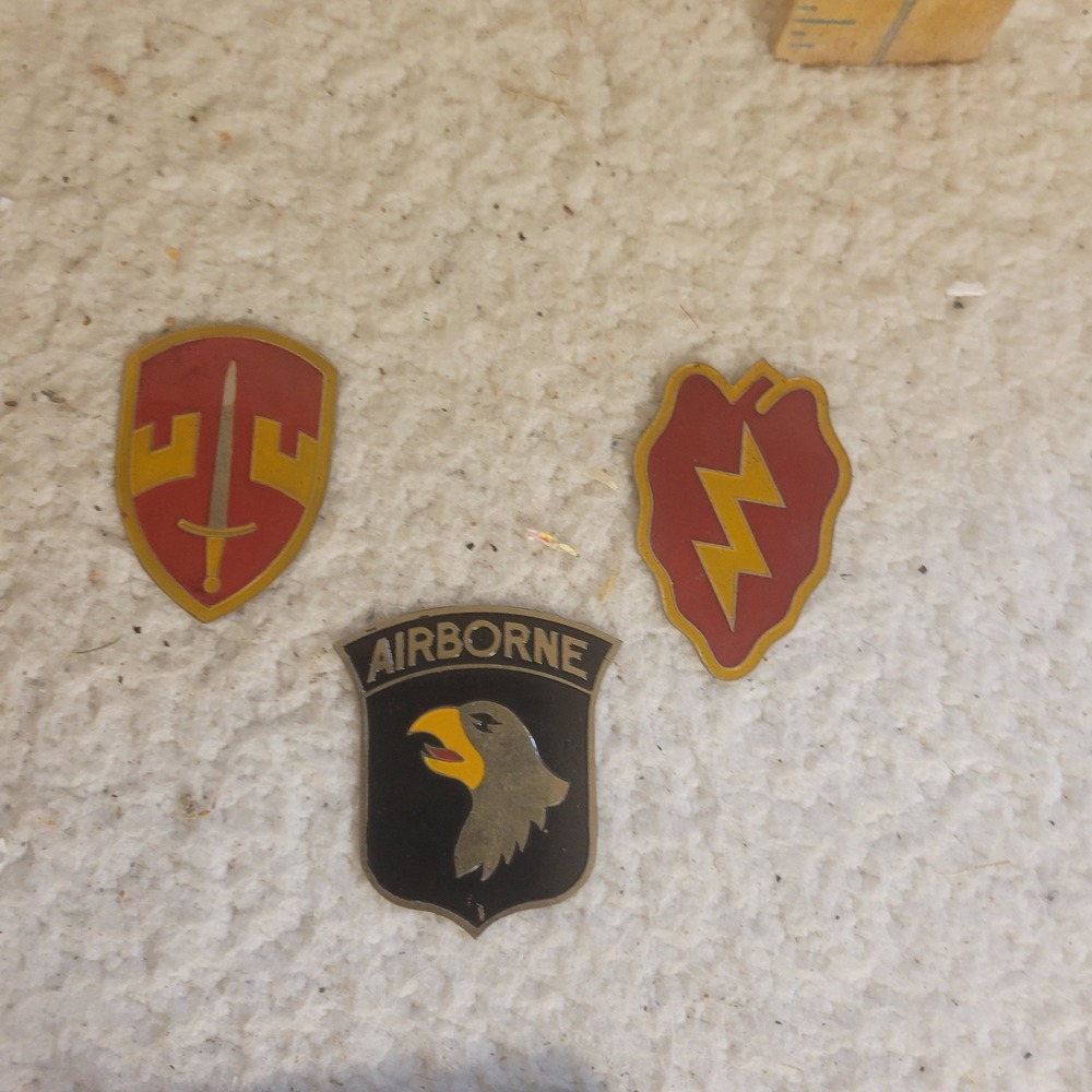 Unbranded Military Insignia Decals Unisex OS Multi Fair Vietnam War Era 3pc Set